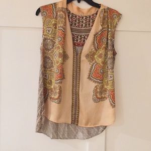 Anthropologie silk top small